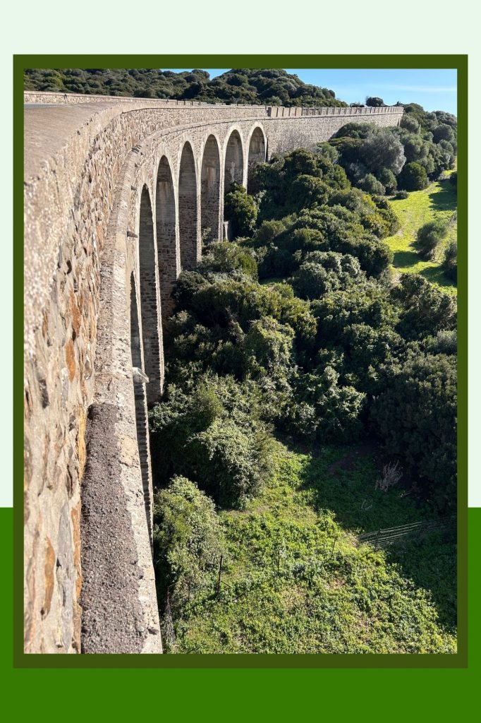 Bridge on Road from Tarifa to Rock of Gibraltar as Graham Caldow Cycling from Tarifa to Rock of Gibraltar