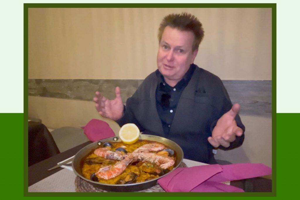 Graham Caldow Paella Graham Caldow Paella while cycling from the Rock of Gibraltar to Malaga