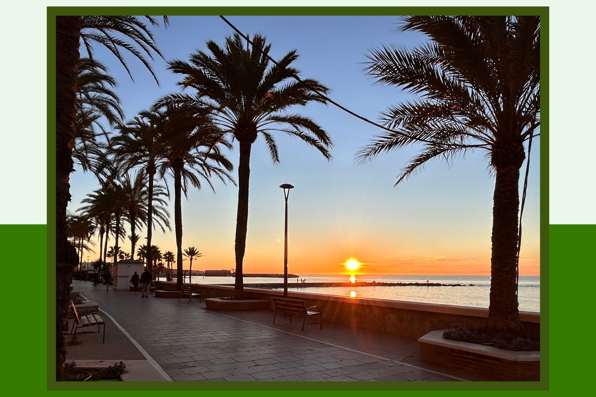 Marbella Beach on route cycling from the Rock of Gibraltar to Malaga