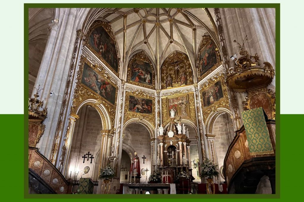 Altar inside the Cathedral at Almeria, Spain