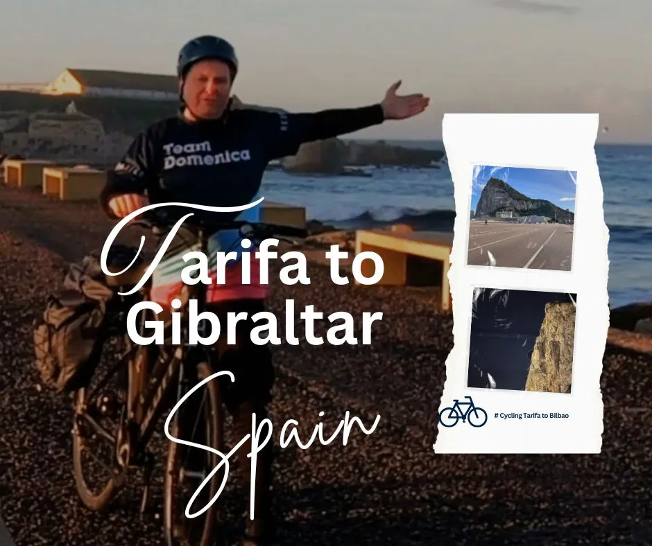 Cycling from Tarifa to Rock of Gibraltar on Day 1