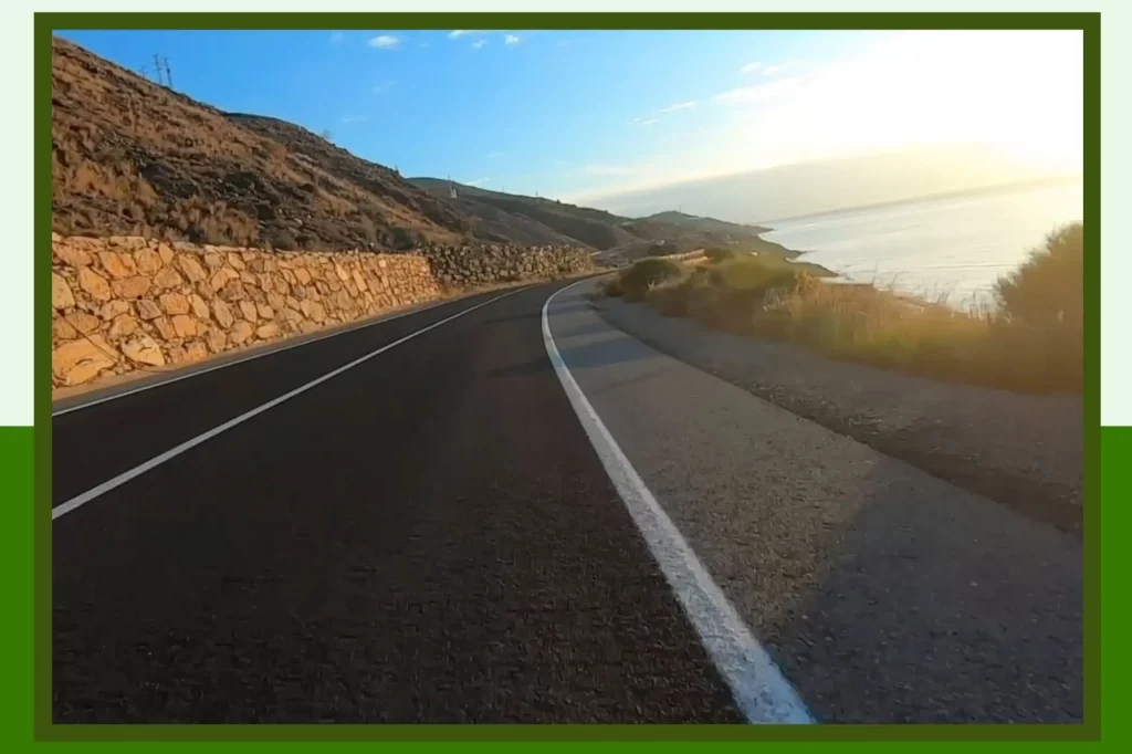 Main Road cycling from Salobreña to Almería along the coast